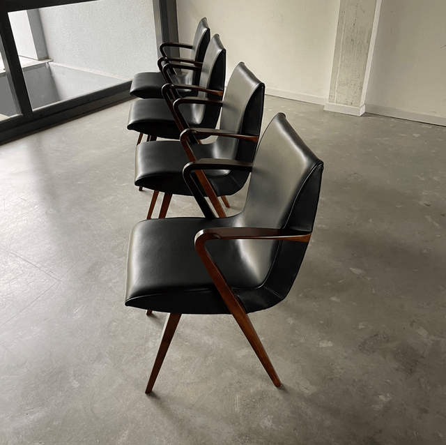4 Poly-Z dining chais by A. A Patijn Zijlstra Joure