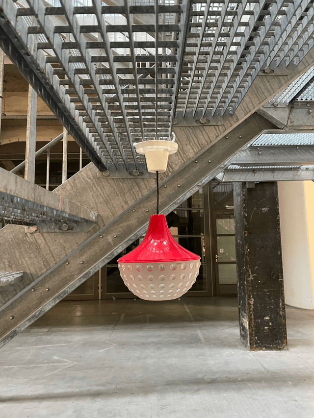 Rood klein lampje jaren '50