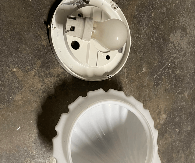 Limburg Glashütte schelp lamp 