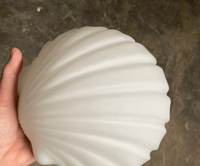 Limburg Glashütte schelp lamp 
