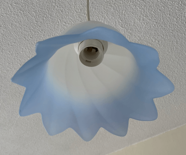 Blauw bloemen lampje
