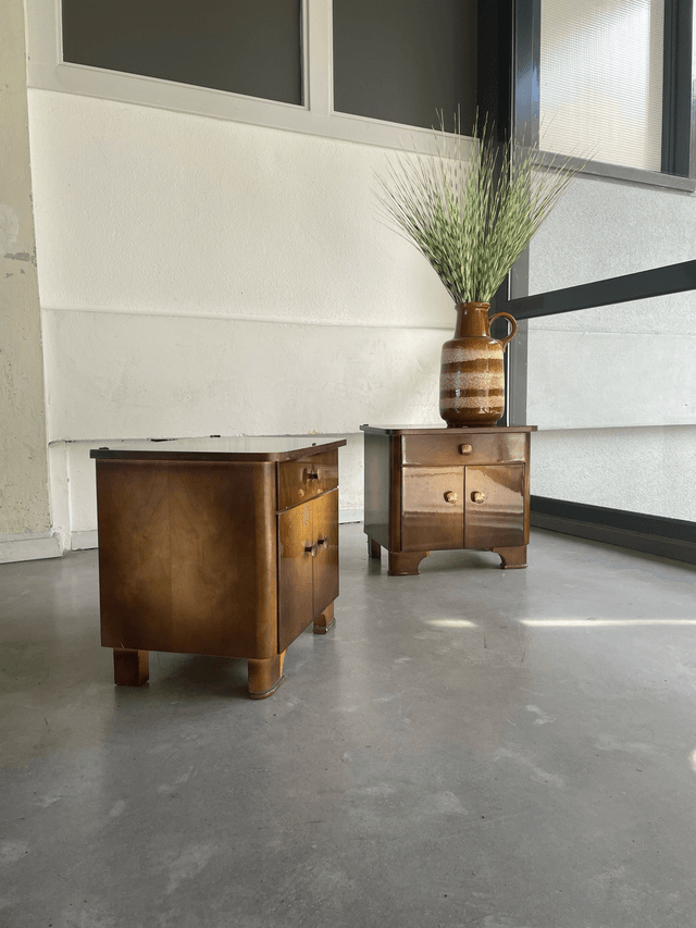 Set Nachtkastjes jaren 50