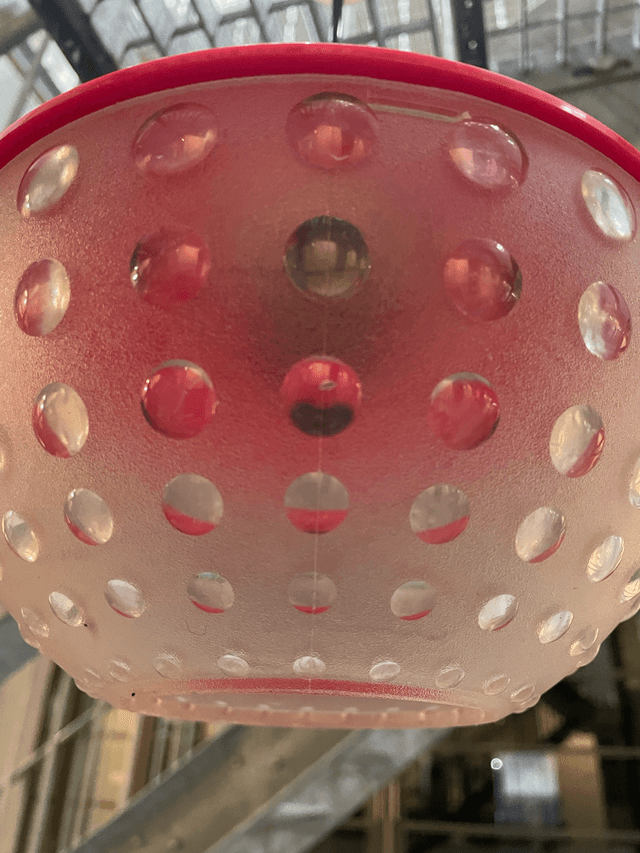 Rood klein lampje jaren '50