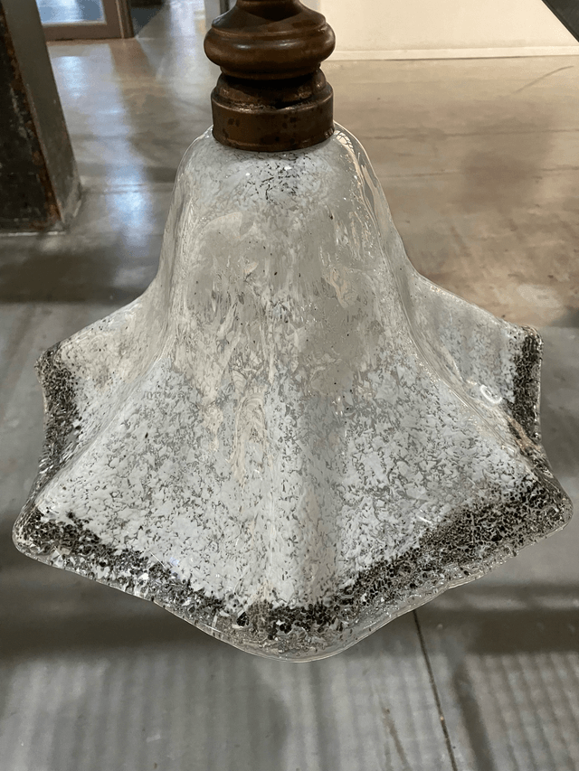Vintage dik glazen Murano lamp