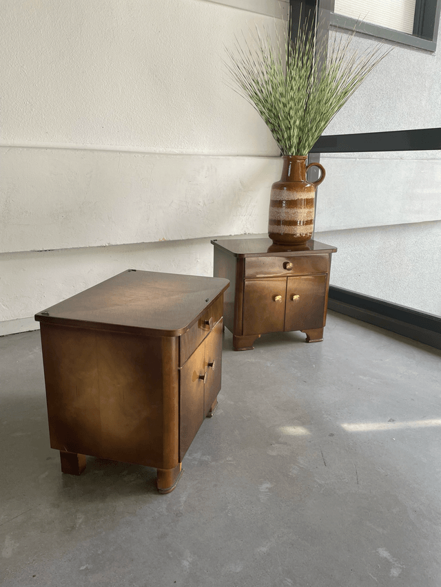 Set Nachtkastjes jaren 50