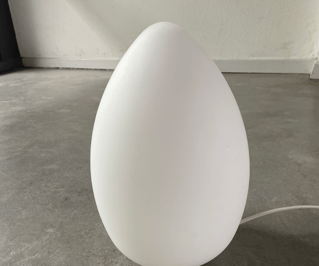 Egg lamp vintage space age
