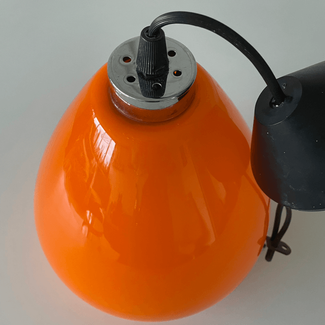 Orange glass pendant 