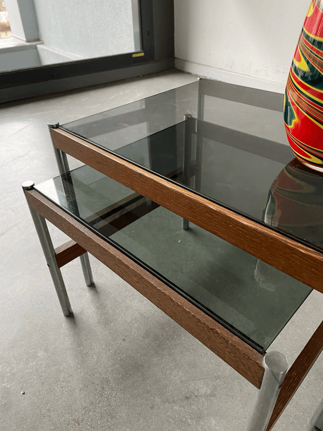 Set Mid-century bijzettafeltjes