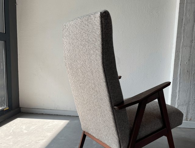 Vintage fauteuil jaren 60 nieuwe bekleding 