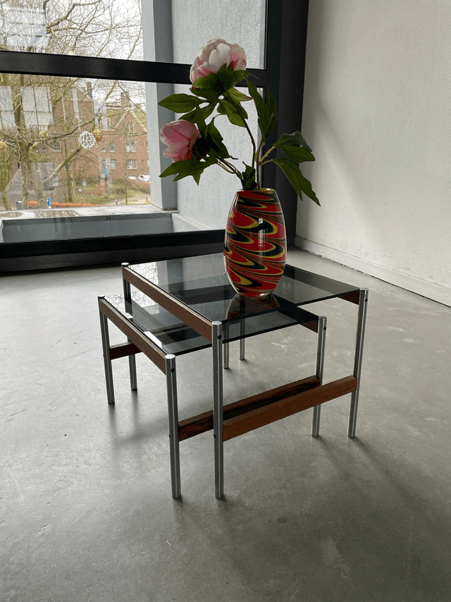 Set Mid-century bijzettafeltjes