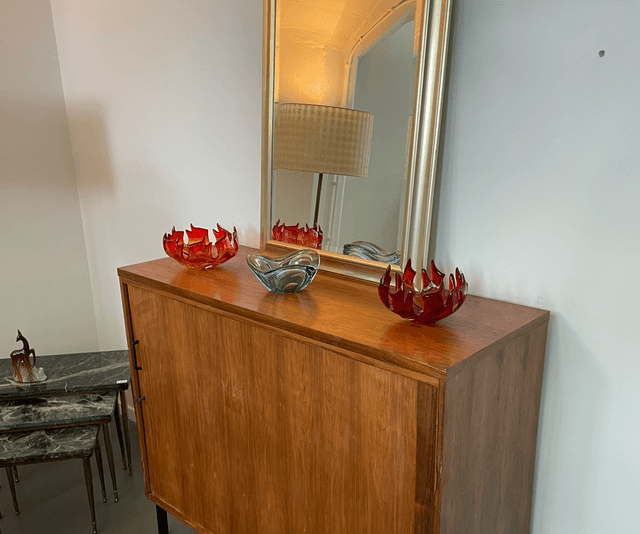Vintage kast met roldeur 