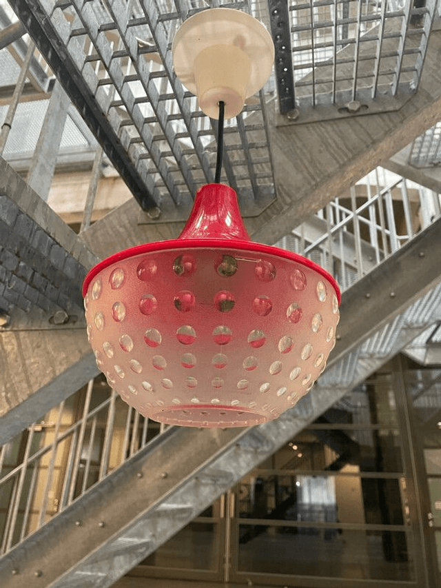 Rood klein lampje jaren &#039;50