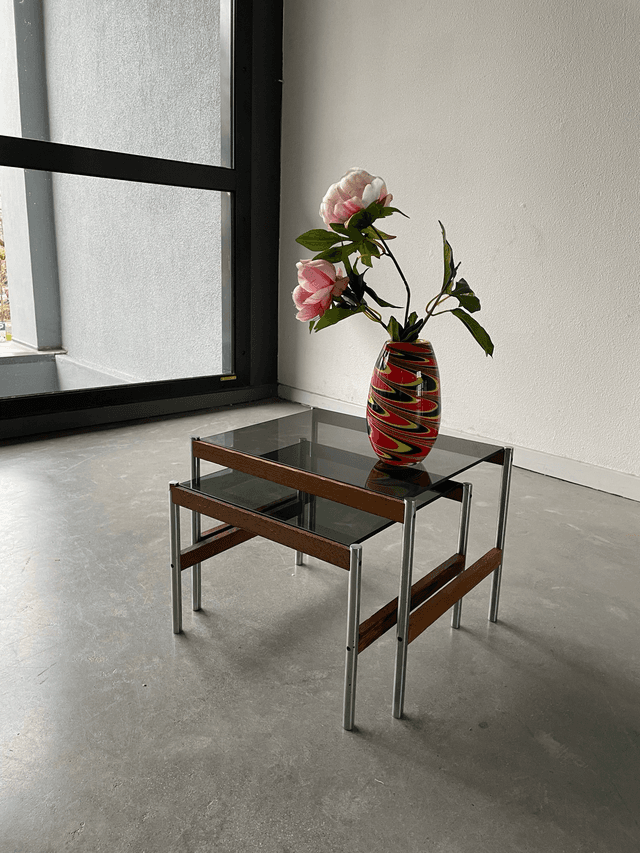 Set Mid-century bijzettafeltjes