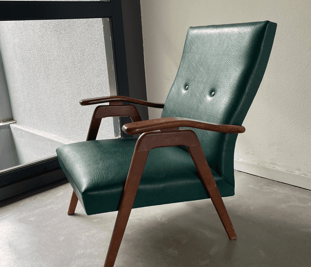 Groen stoeltje fifties